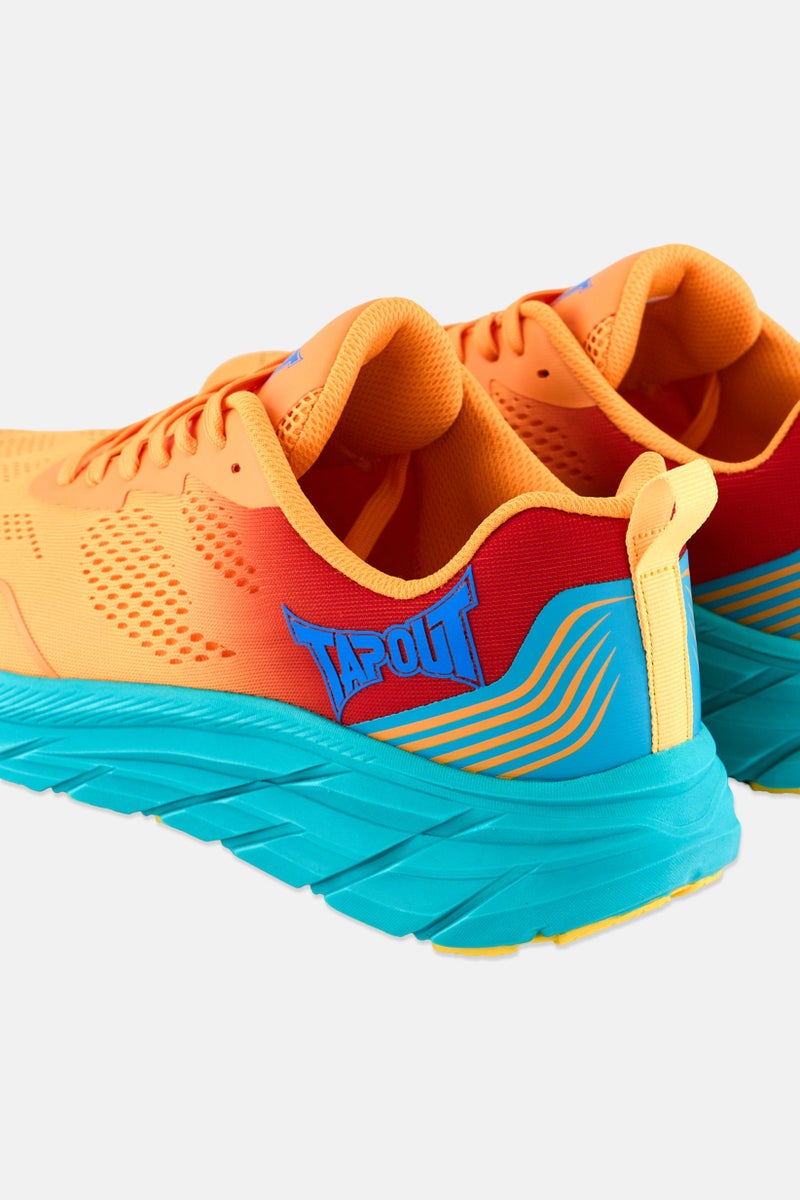 TapouT Men Lace Up Running Shoes, Orange - Image 2